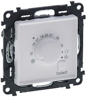 Терморегулятор механический с датчиком без рамки Legrand Valena Life 0С +30С белый картинка